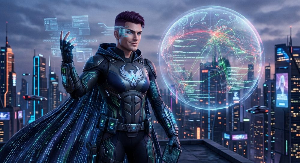 LogicLab hero character